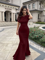 Women's Elegant Off Shoulder Bodycon Party Evening Dress