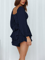 Long Sleeves Ruffle Layer Romper