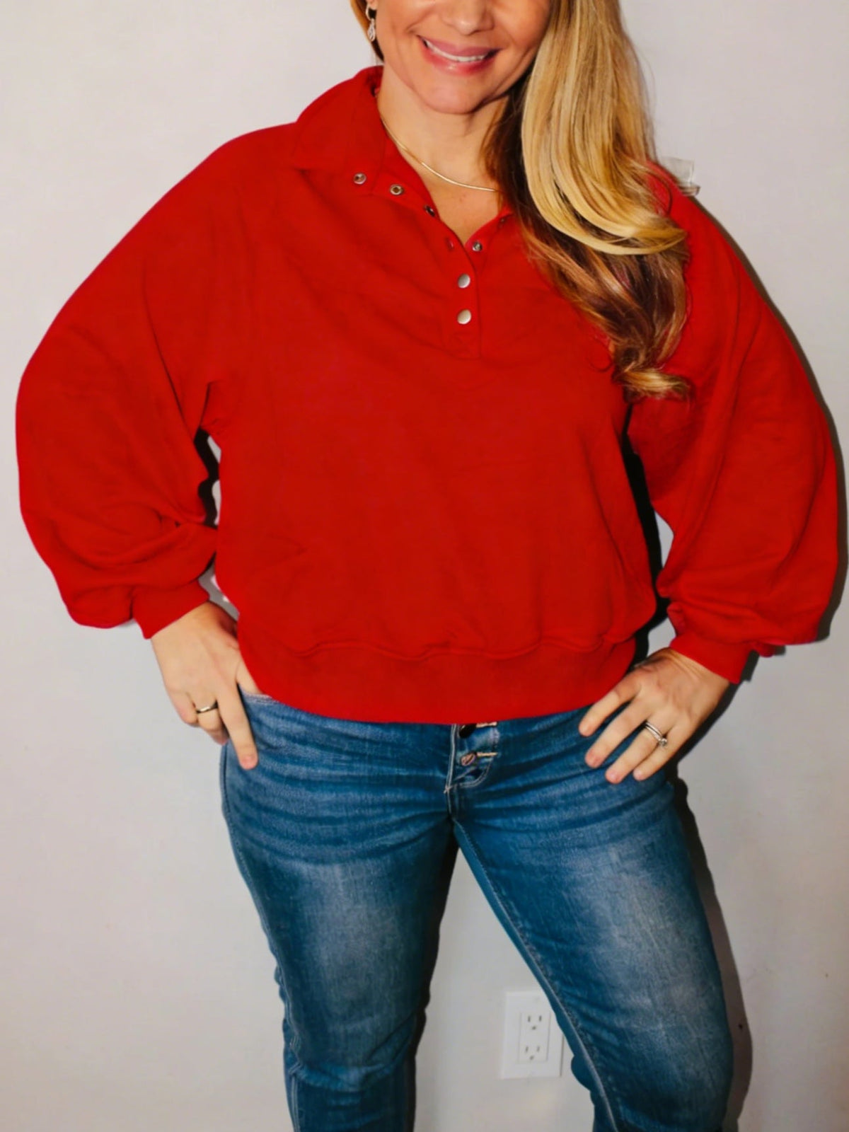 Women's Chill Vibe Oversized V-Neck Top