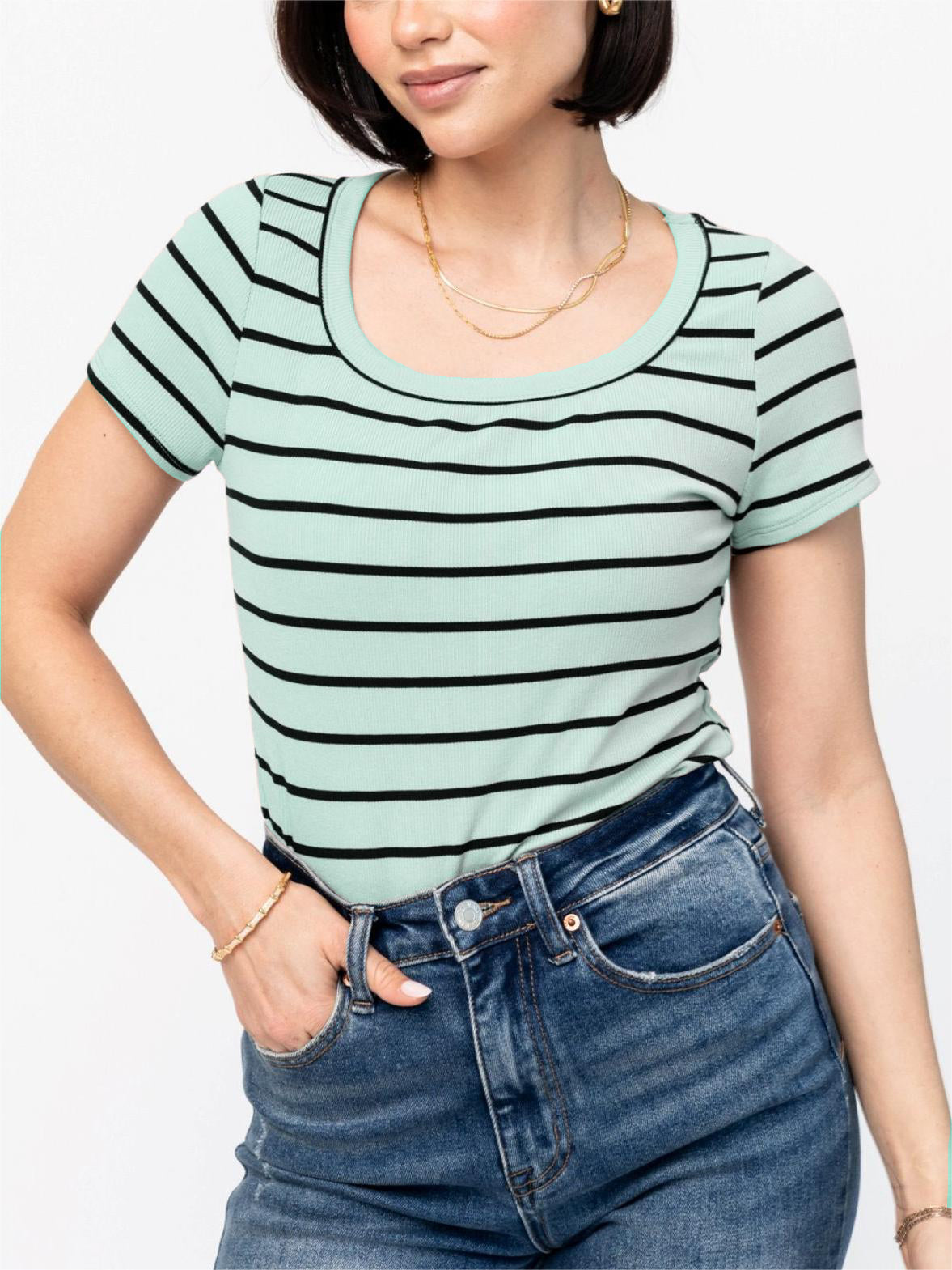 Women's Scoop Neckline Top