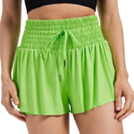 Women's High Waist Drawstring Flowy Athletic Shorts