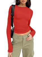 Women's Crewneck Double Lined Basic Tees (Buy 3 Free Shipping)