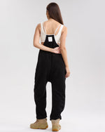 Women's Adjustable Strap Fleece Jumpsuit