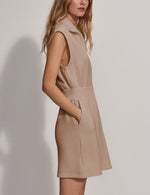 Women's Zipper Mini Dress with Pockets