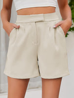 Women's Summer Casual Side Pockets High Waist Shorts
