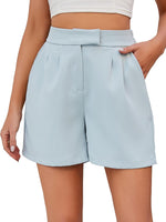 Women's Summer Casual Side Pockets High Waist Shorts