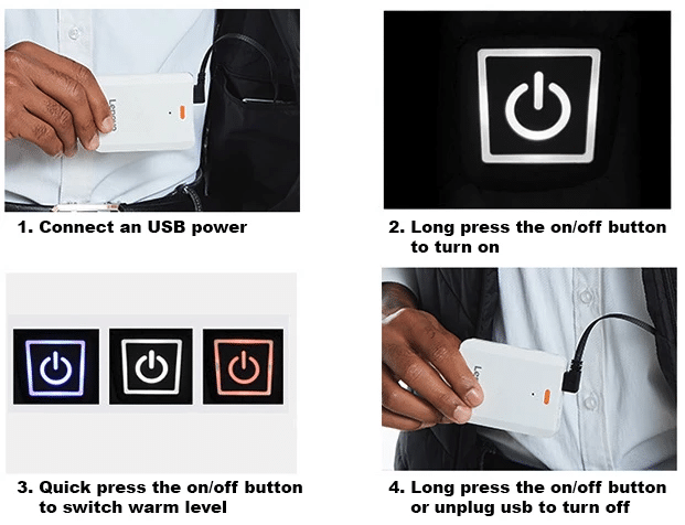 New Unisex Warming Heated Jacket/Vest??(Without rechargeable battery)