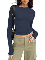 Women's Crewneck Double Lined Basic Tees (Buy 3 Free Shipping)