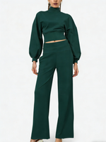 Women's Turtleneck Casual Two-Piece Set