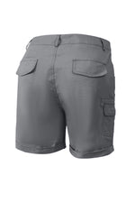 Solid Stitch Trim Roll Hem Shorts