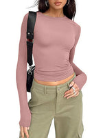 Women's Crewneck Double Lined Basic Tees (Buy 3 Free Shipping)