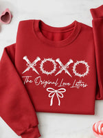 Women's Valentine's Edgy XOXO Graphic Sweatshirt