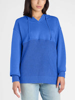 Women's Casual Mix Media Hoodie