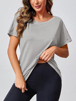 Women's Open Back Workout Casual Athlete T-Shirts