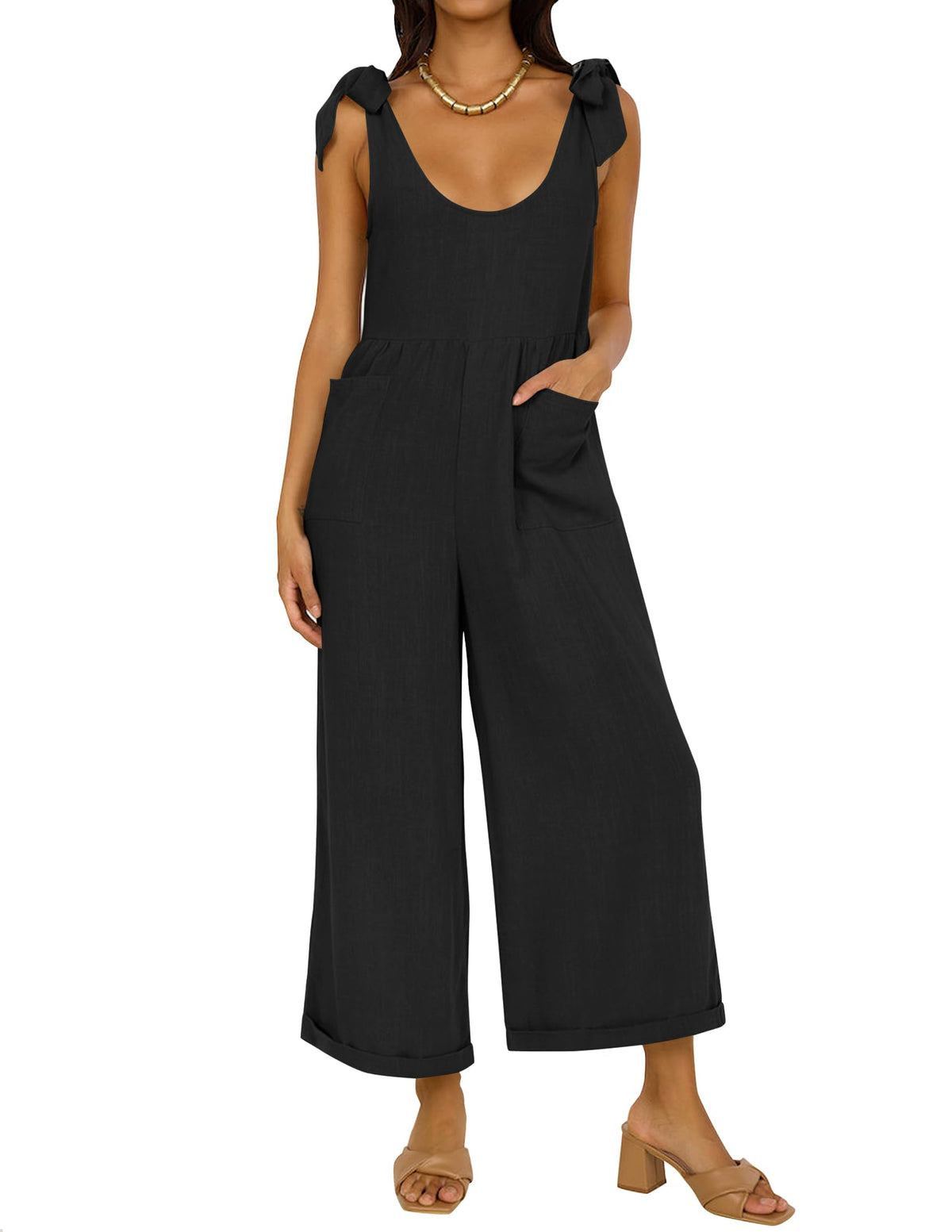 Women's Wide LegJumpsuits with Pockets