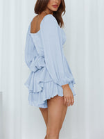 Long Sleeves Ruffle Layer Romper