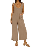 Women's Wide LegJumpsuits with Pockets