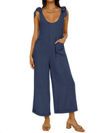 Women's Wide LegJumpsuits with Pockets
