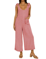 Women's Wide LegJumpsuits with Pockets