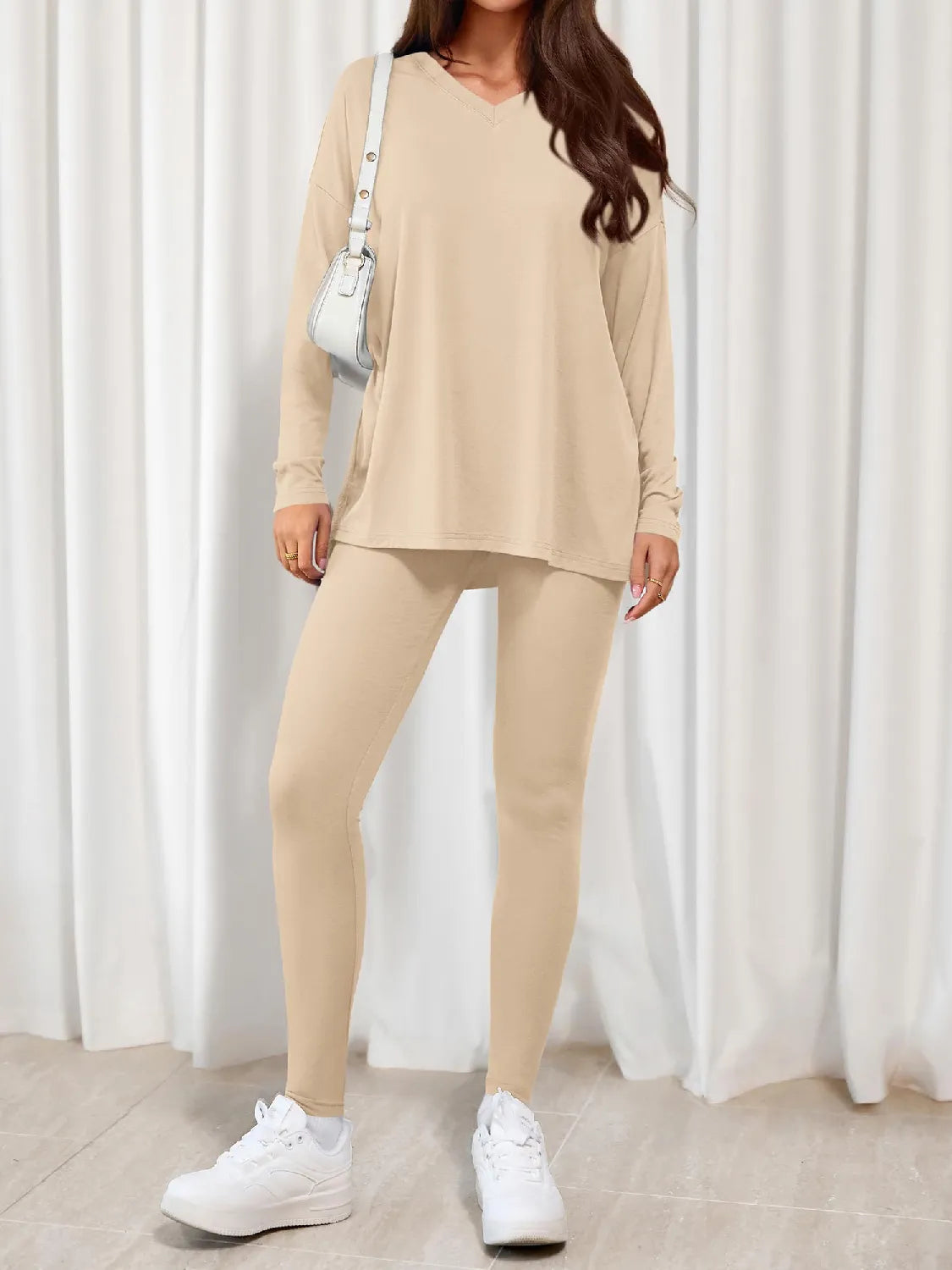 Women's Casual V-neck Oversized Matching Set