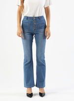 🔥🔥Button Fly Booty Shaping High Waist Flare Jeans