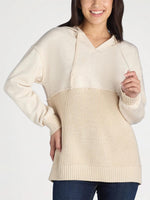 Women's Casual Mix Media Hoodie