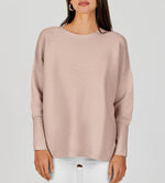 Women's Long Batwing Sleeve Ribbed Knit Sweater