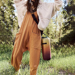 Women's Wide Leg Jumpsuit with Pockets