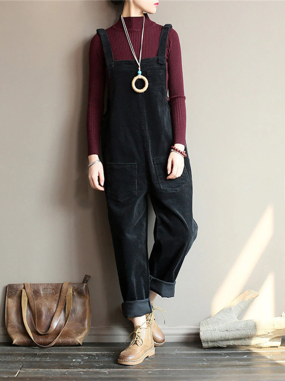 NEW |Wide Leg Corduroy Overalls