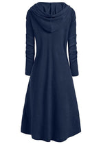 Hooded High Low Drop Shoulder Longline Sweater