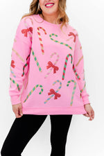 Candy Cane Sparkle Sweatshirt