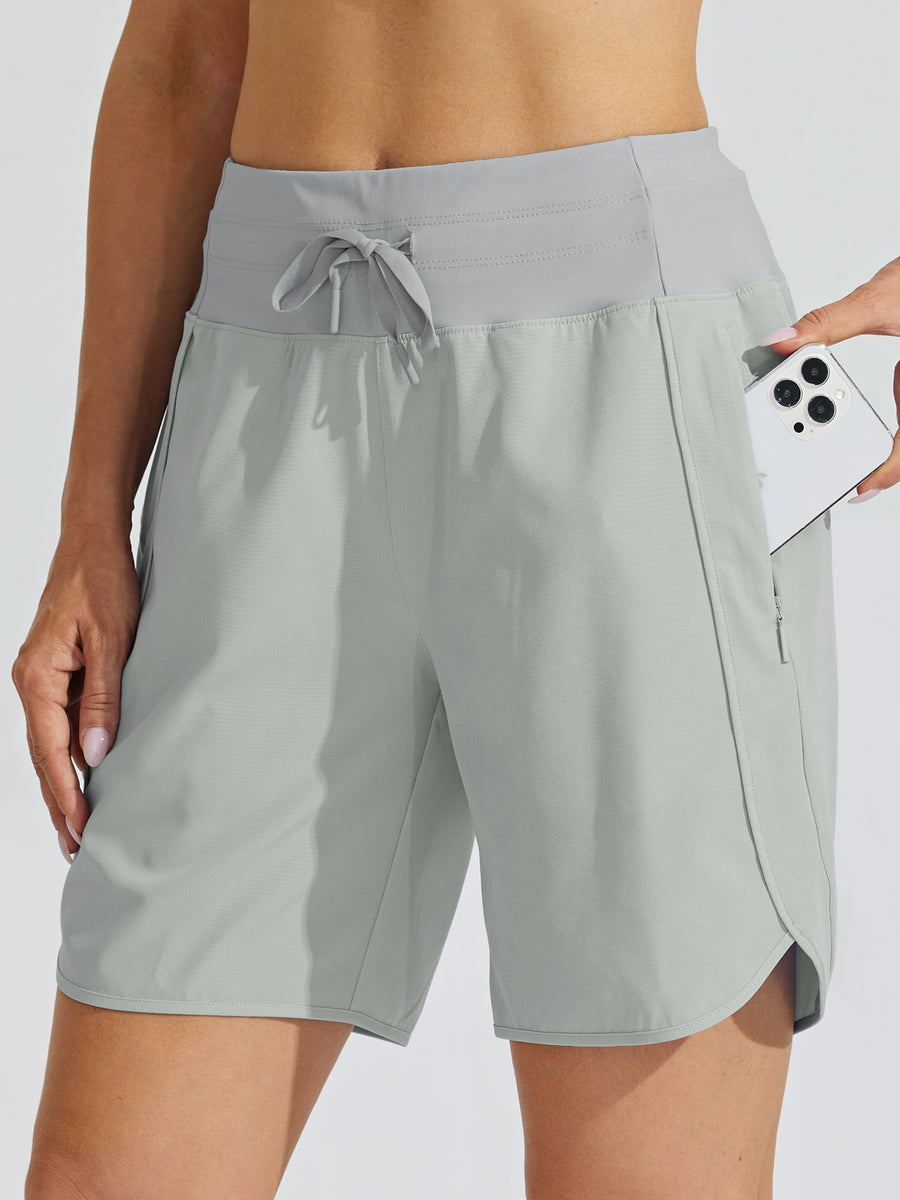 Women's 7 Inseam Athletic High Wasistband Shorts