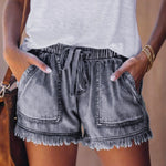 Women's Casual Denim Shorts with Pockets