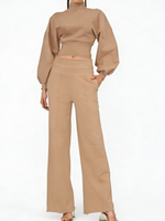 Women's Turtleneck Casual Two-Piece Set