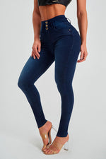 Women's High Waist Skinny Stretch Jeans