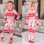 Red Elk Family Pajamas 2-piece Set