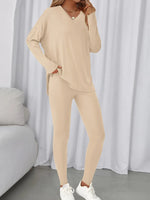 Women's Casual V-neck Oversized Matching Set