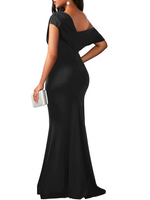 Women's Elegant Off Shoulder Bodycon Party Evening Dress