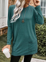 Women's Lightweight Long Sleeve Tunic Top