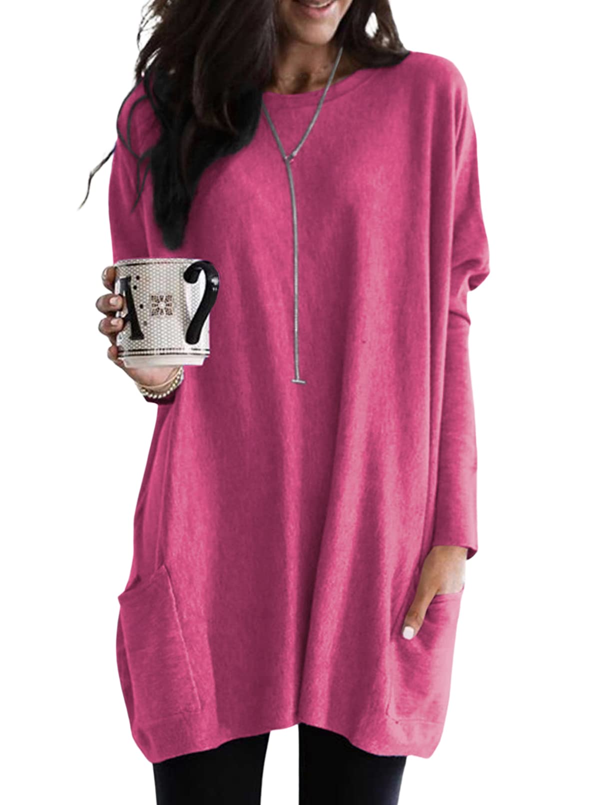 Women's Lightweight Long Sleeve Tunic Top