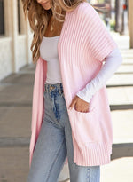 Women's Lightweight Short Sleeve Knitted Cardigan