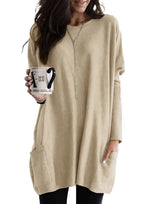 Women's Lightweight Long Sleeve Tunic Top