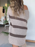 Women's Lightweight Striped Drop Shoulder Sweater Tunic