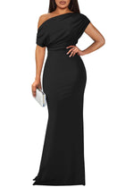 Women's Elegant Off Shoulder Bodycon Party Evening Dress