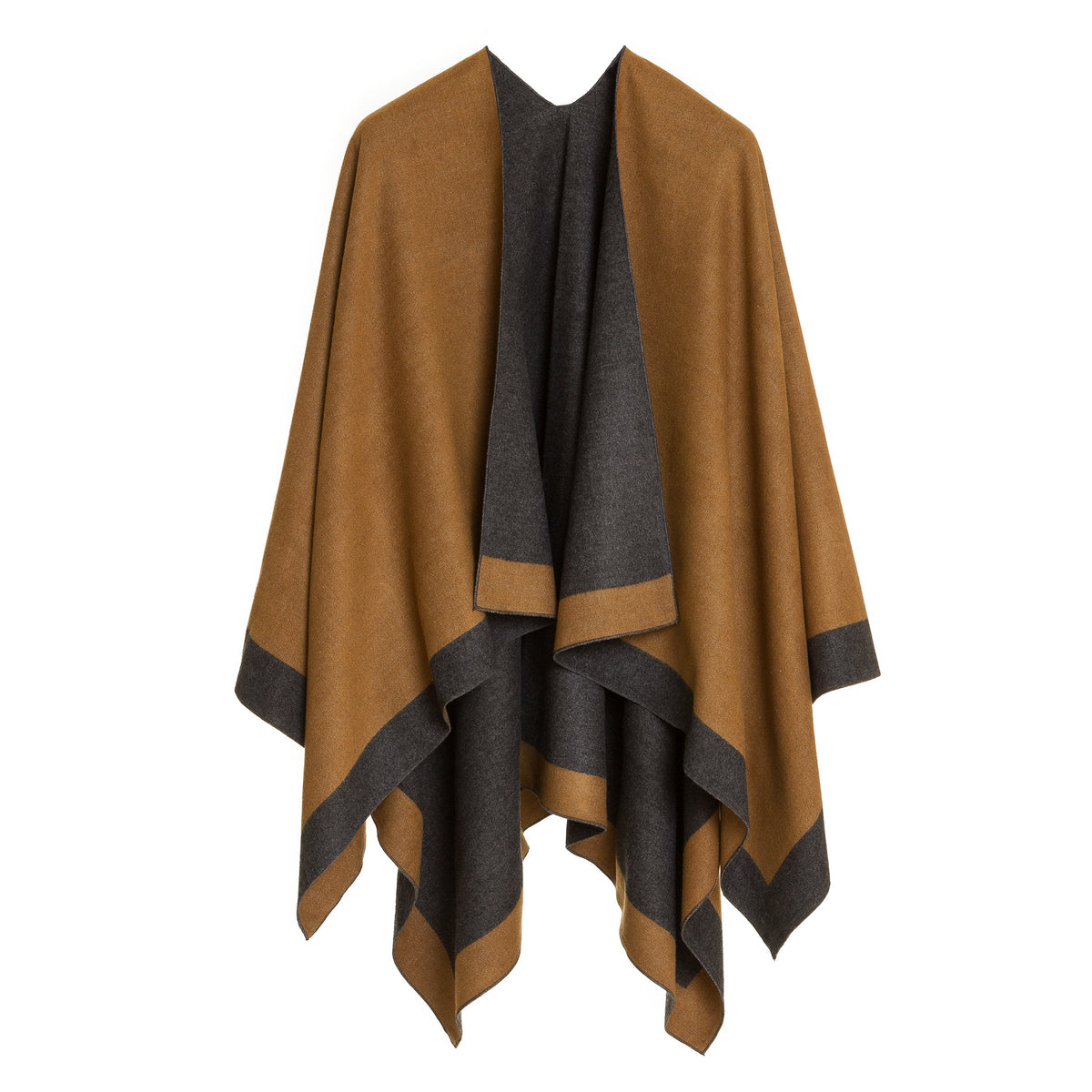 Women's Reversible Shawl Wrap Poncho