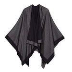 Women's Reversible Shawl Wrap Poncho