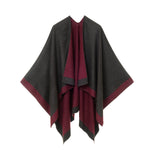 Women's Reversible Shawl Wrap Poncho