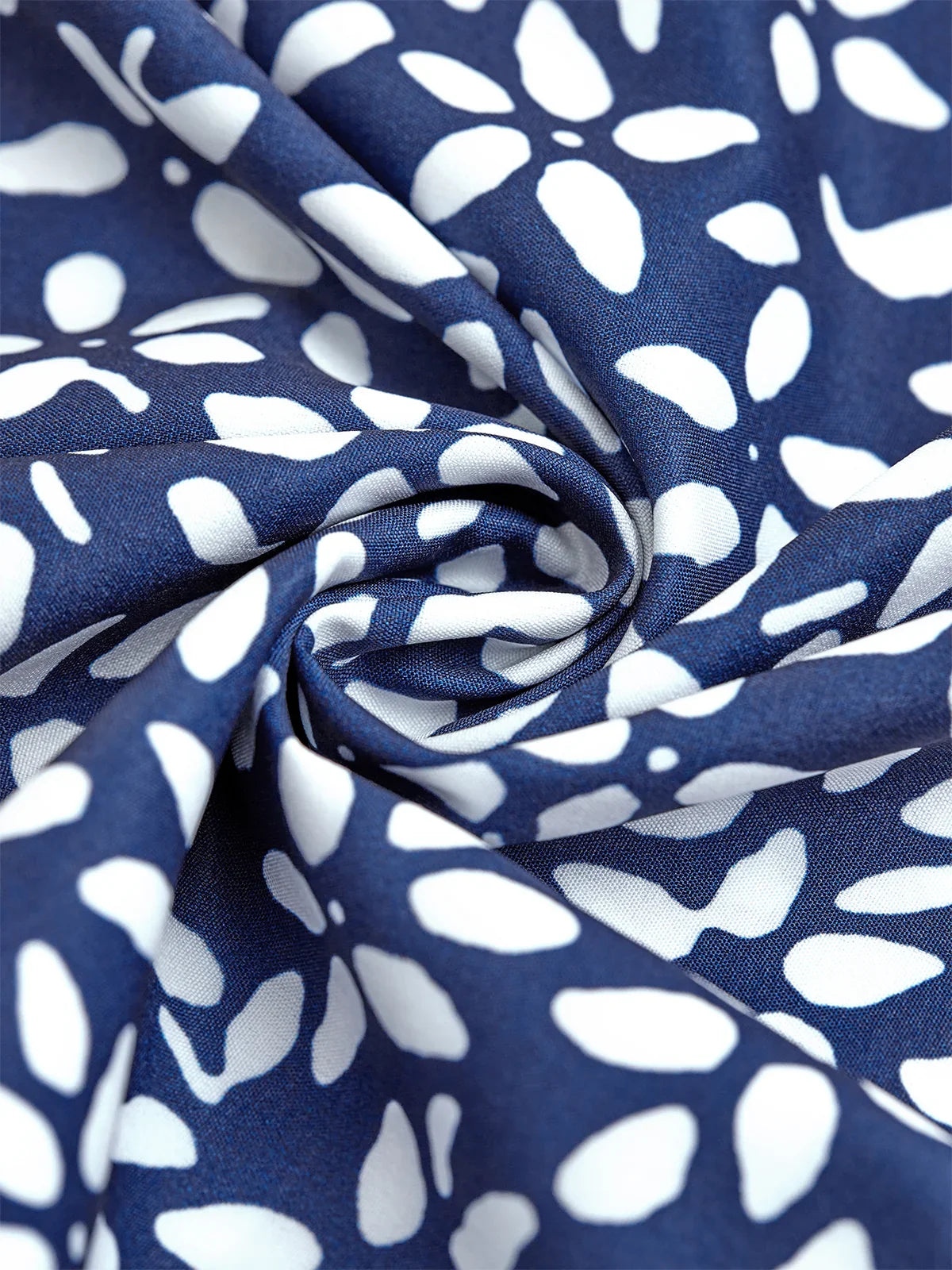 Floral V Neck Three Quarter Sleeve Blouse