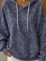 Vintage Floral Hoodie Long Sleeve Hoodie