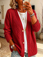 Women Spring/Fall Outerwear Casual Printing Abstract Long Sleeve Jacket